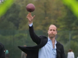 Prince William said he had tried US football before when he was younger