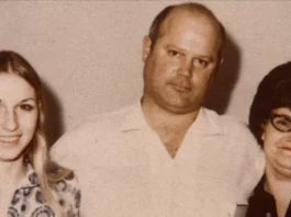 A family photo of (L to R) Connie Seawater, Arthur Leigh Allen and Phyllis Seawater appears in the Netflix docu-series This is the Zodiac Speaking.